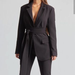 Because Of Alice Classic Blazer With Belt